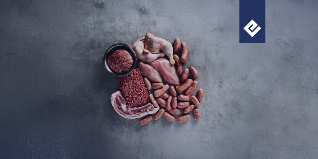alimentos representando a exportação de carne