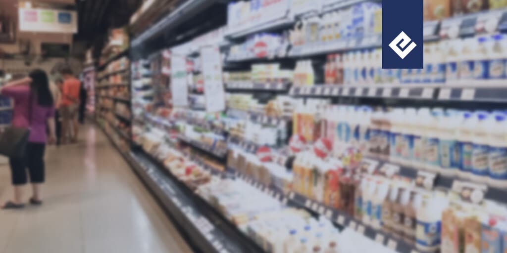 alimentos representando a logística de laticínios